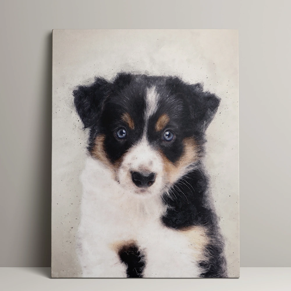 Watercolor dierenportret van Pets & Pictures